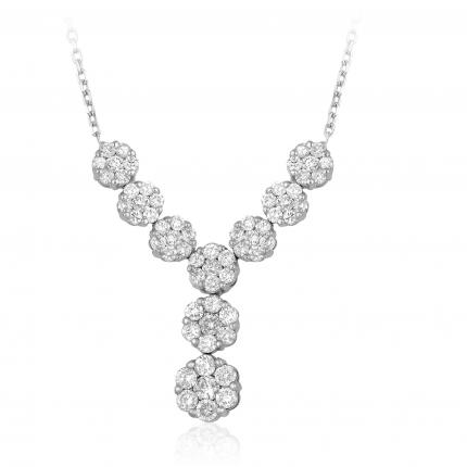 0.97 ct. Pırlanta Coronet Kolye